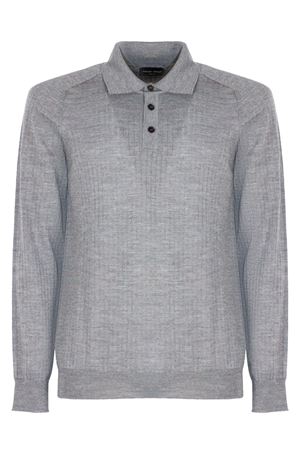 Polo in lana merino grigia ROBERTO COLLINA | 253M03004M0318
